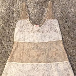 Free People Sheer Lace Tank